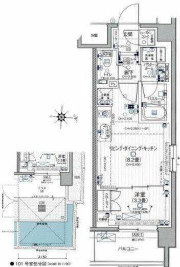 デュオステージ中山 間取り図画像