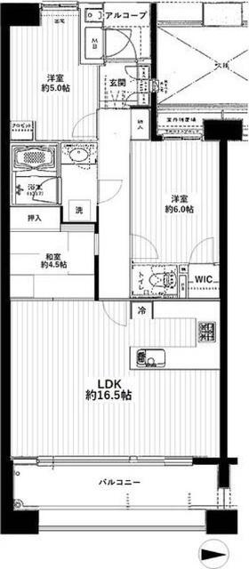 パークスクエアネオス横浜 間取り図画像