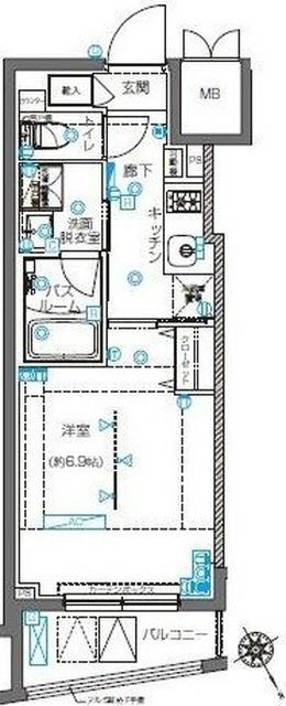 ＺＯＯＭ横浜桜木町 間取り図画像