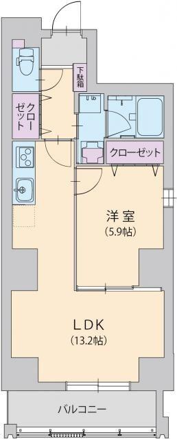 ルノンセンター南 間取り図画像