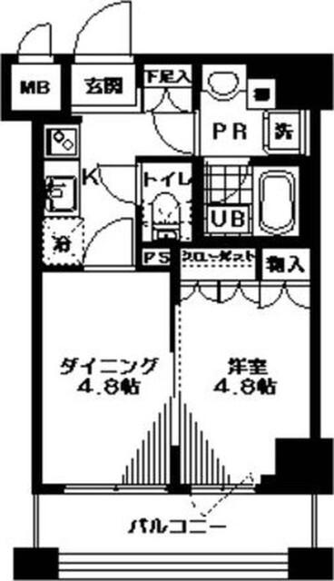 日神デュオステージ馬車道 間取り図画像