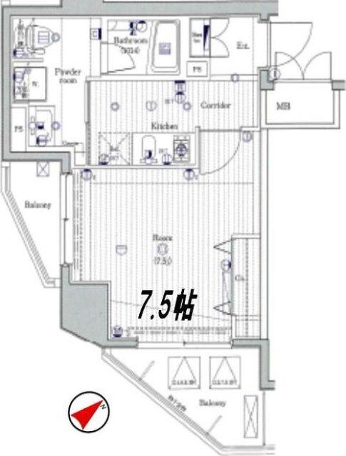 ジーコンフォートウエスト新横浜 間取り図画像
