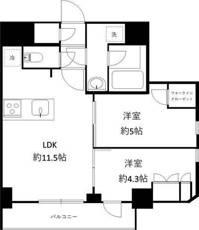 セルアージュ横浜フィエルテ 間取り図画像