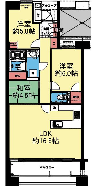 パークスクエアネオス横浜 間取り図画像