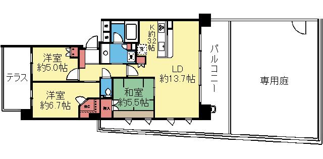 パークアクシス大船 間取り図画像