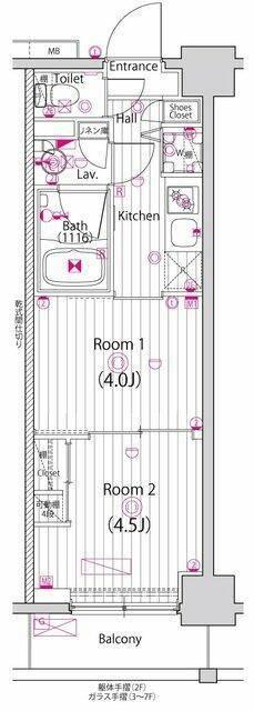 ガーラ・アヴェニュー川崎 間取り図画像