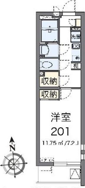 クレイノ港北Ⅱ 間取り図画像