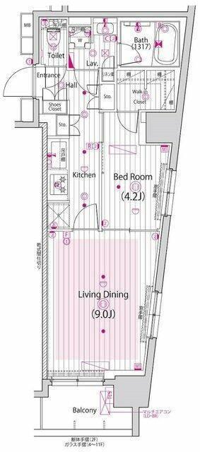 グランド・ガーラ横浜新子安 間取り図画像