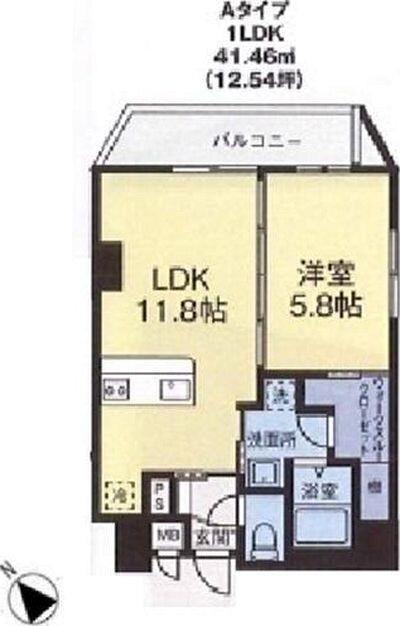 エフ・パークレジデンス横浜反町3261 間取り図画像