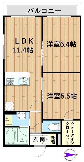 アルカディアナガセ 間取り図画像