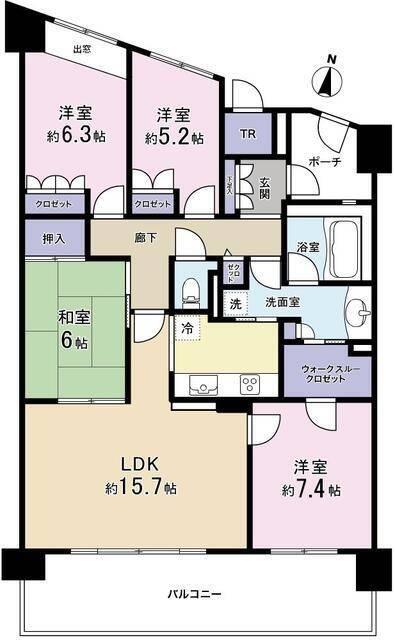 ライオンズガーデンシティ南町田 間取り図画像