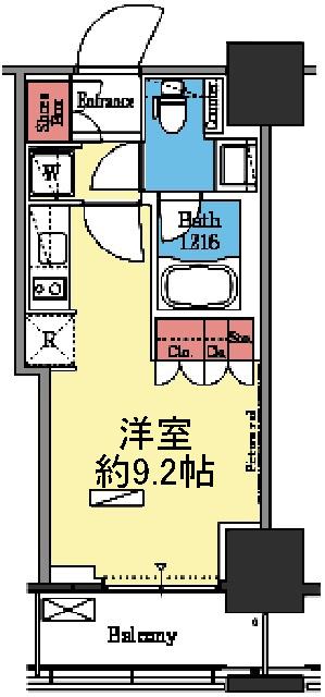 パークアクシス横濱関内SQUARE 間取り図画像