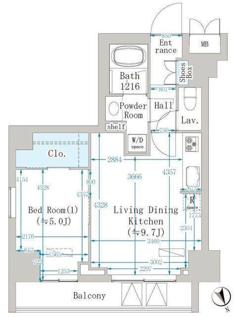 クレインメゾン新川通 間取り図画像
