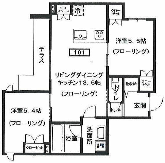 リラクスフォート 間取り図画像