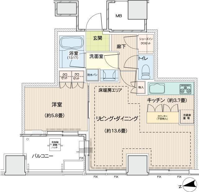 ロイヤルタワー横濱鶴見 間取り図画像