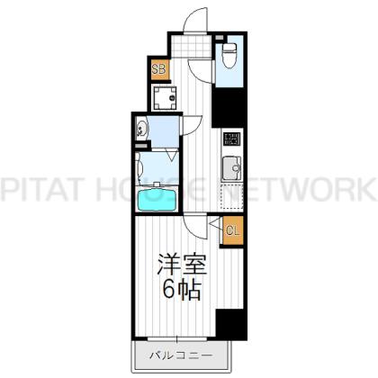 エグゼ阿倍野 間取り図写真