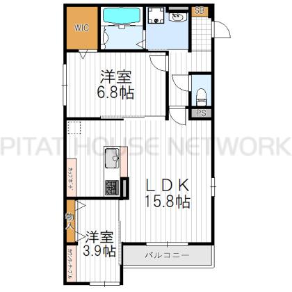 ルシェーナ西田辺 間取り図写真