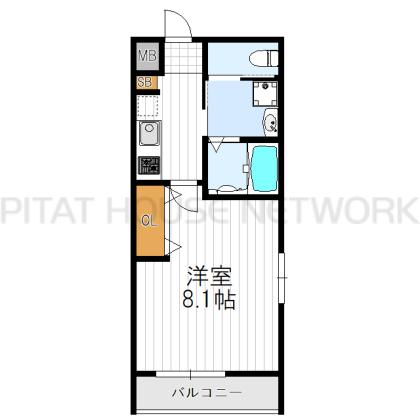 リアコート北田辺 間取り図写真