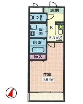 第二ＡＭビル（307） 間取り図画像