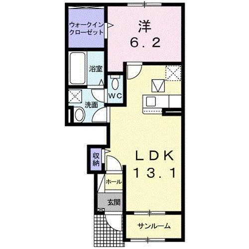 ノーブルＢ（104） 間取り図画像
