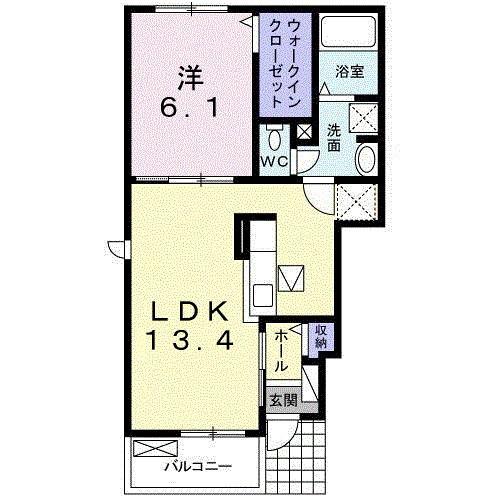ドリーム２０　Ａ（101） 間取り図画像