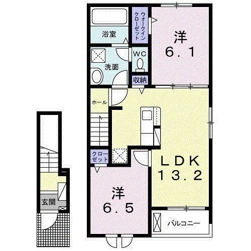 フラン　メゾン　オーブ（204） 間取り図画像