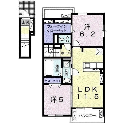 コート・ダジュール緑町　Ⅰ（201） 間取り図画像