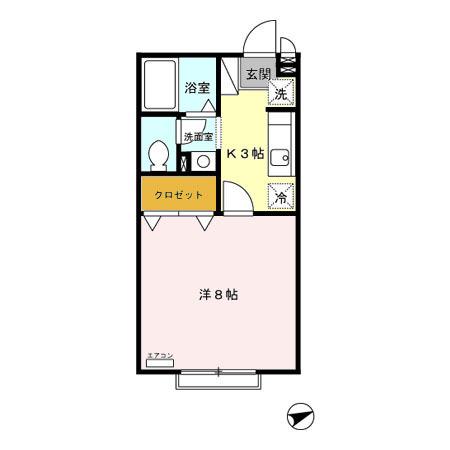 クレールⅢ（201） 間取り図画像