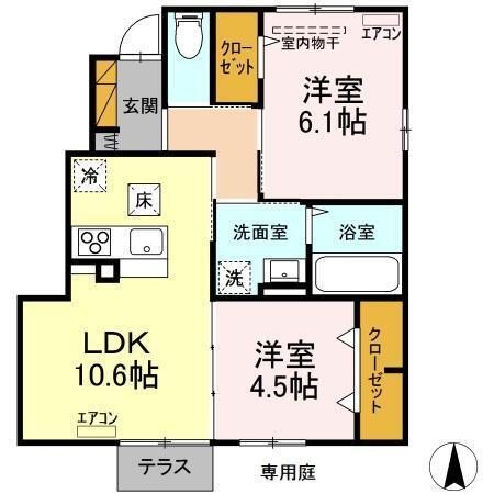 THE PARK FRONT（101） 間取り図画像