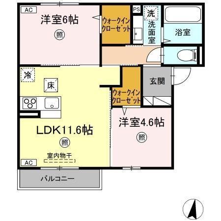 Delight（103） 間取り図画像