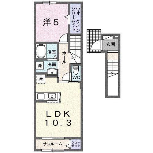 コルティーレⅡ（202） 間取り図画像