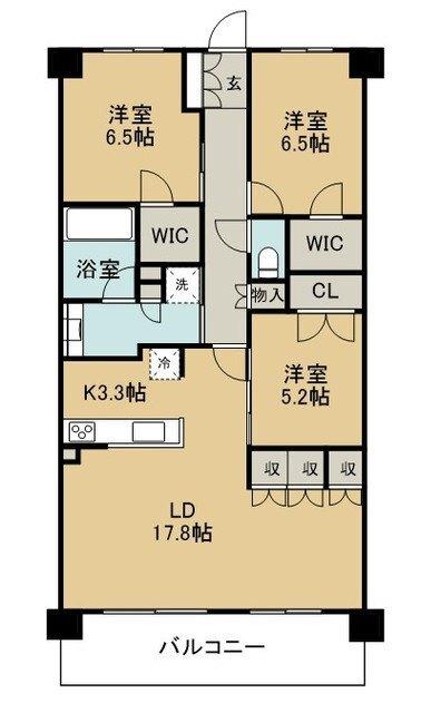 レーベン守谷　ＴＨＥ　ＳＱＵＡＲＥ　イーストコート　（605） 間取り図画像