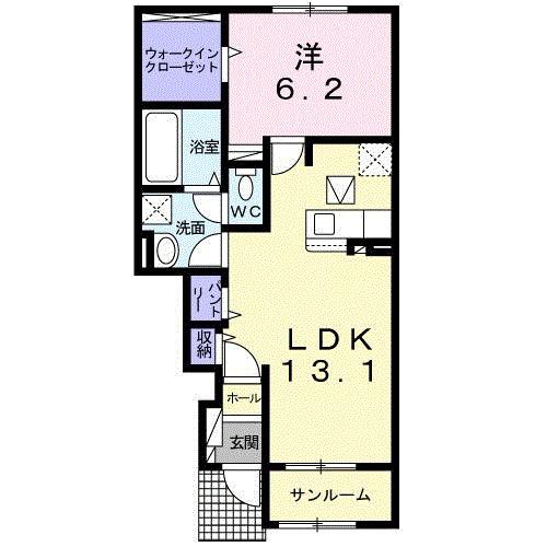 ヴェール　ポポラ（103） 間取り図画像