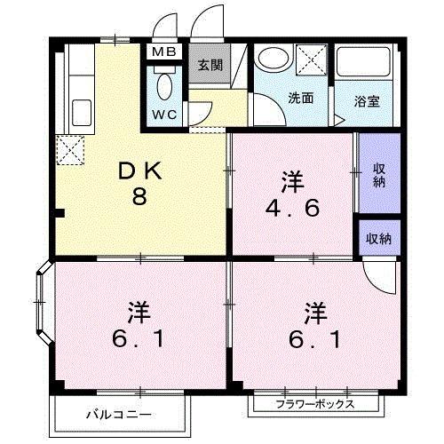 バード・ヒルＡ（202） 間取り図画像