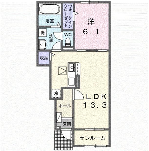 エルヴェ（104） 間取り図画像