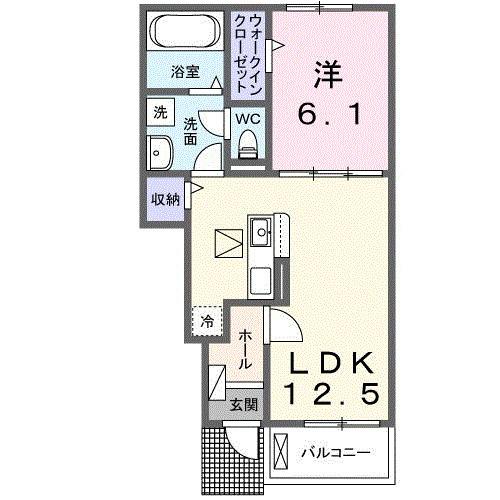 アンフィニ　アムールⅡ（102） 間取り図画像