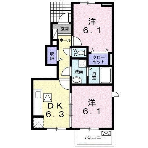 サンライズⅠ（101） 間取り図画像