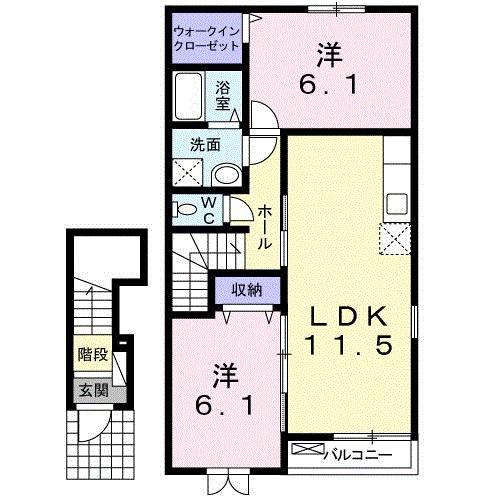 アリエーテ（203） 間取り図画像