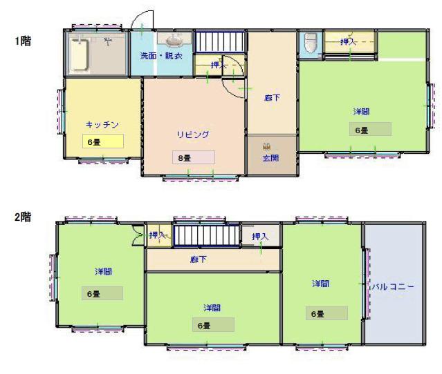 守谷市百合ケ丘2丁目戸建（1） 間取り図画像