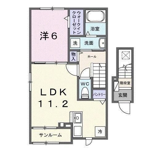 アンフィニ　アムールⅠ（201） 間取り図画像