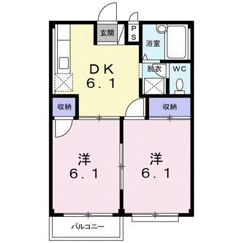コーポのぐち（204） 間取り図画像