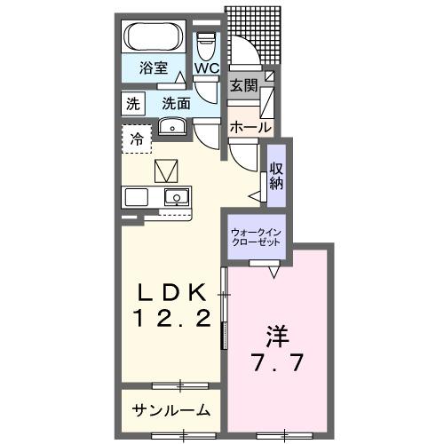 グランディス（102） 間取り図画像