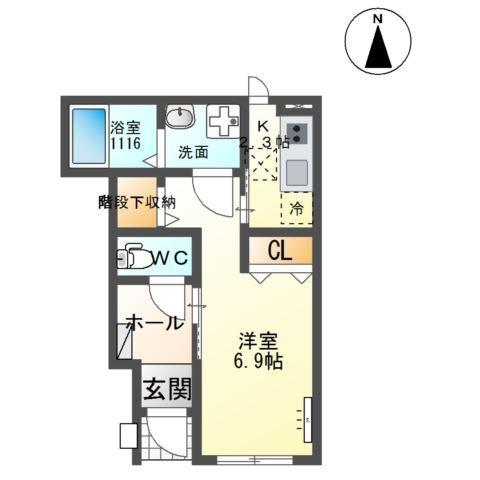 仮）守谷市松ヶ丘５丁目アパート新築工事 間取り図画像