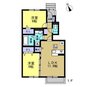 サンモールＢ棟 間取り図画像