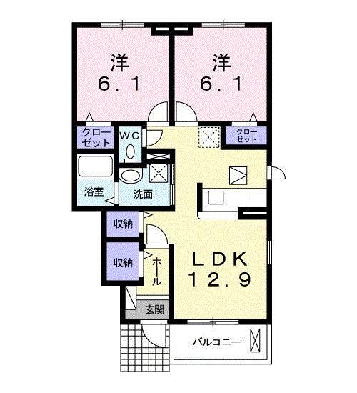 イストワールⅢ（103） 間取り図画像