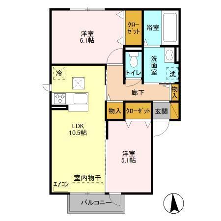 ゼピュロス学園の森　S（101） 間取り図画像