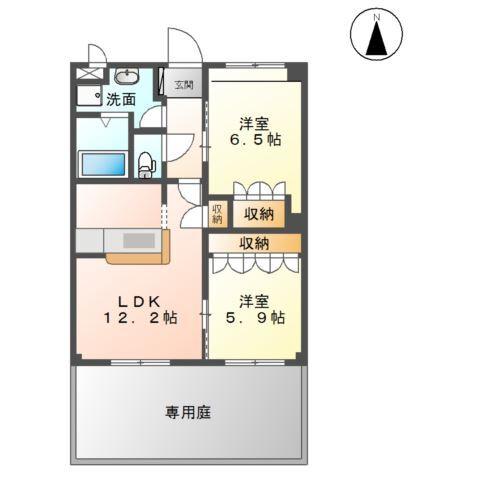 ベルファミーユ２ 間取り図画像