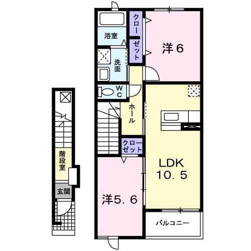 エテルノグラースＢ棟（202） 間取り図画像