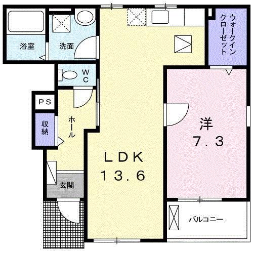 エスポワール（102） 間取り図画像