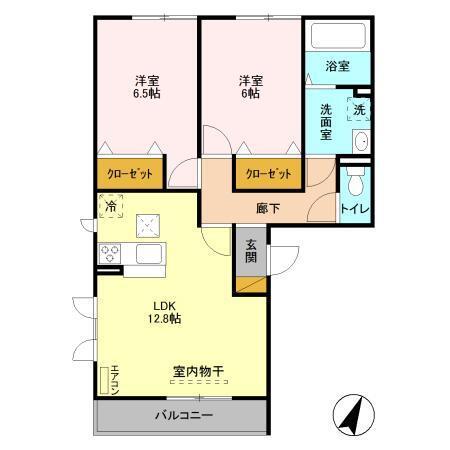 BRANCHE　HILL（ブランシェヒル）（101） 間取り図画像